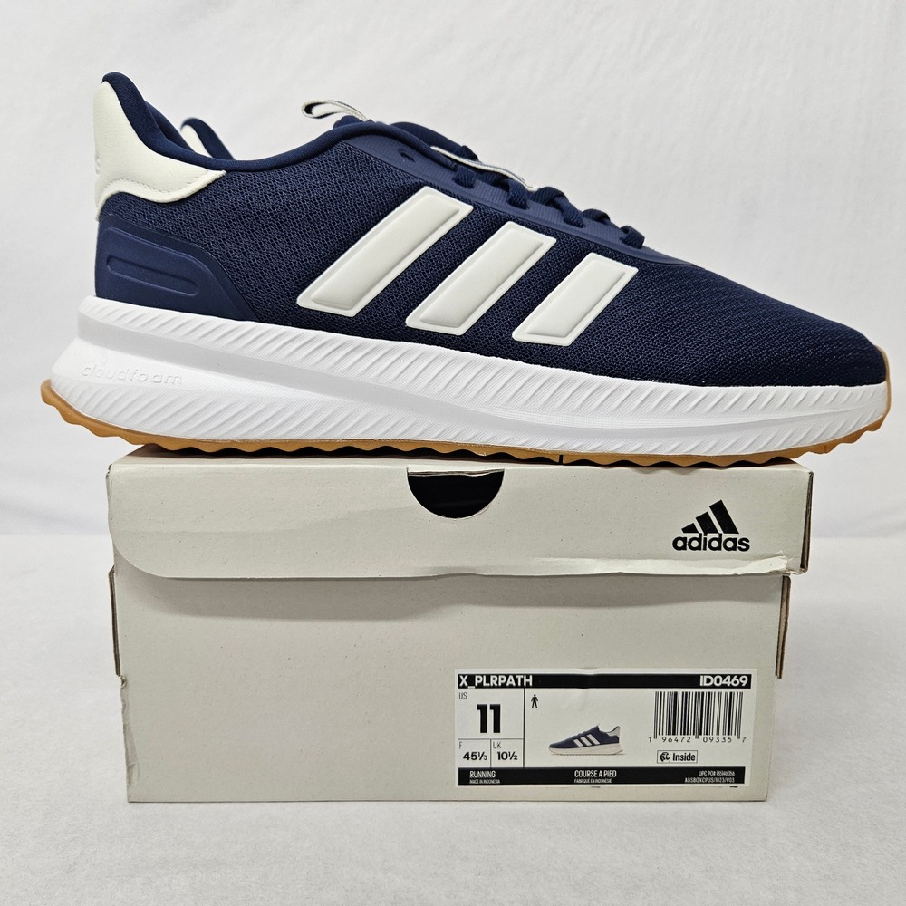 Adidas X_PLR Path Running Shoes ID0469 Navy White‎ Men's Size 11